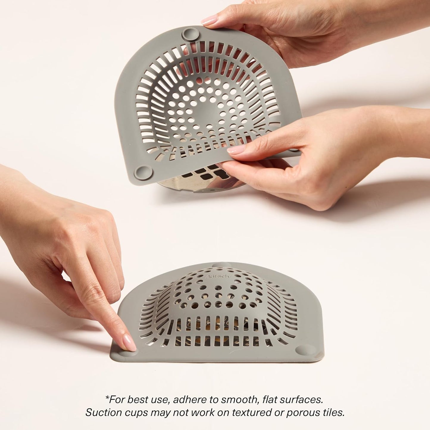 Shower Hair Catcher - Hair-Trapping Drain Cover For A Cleaner, Clog-Free Shower