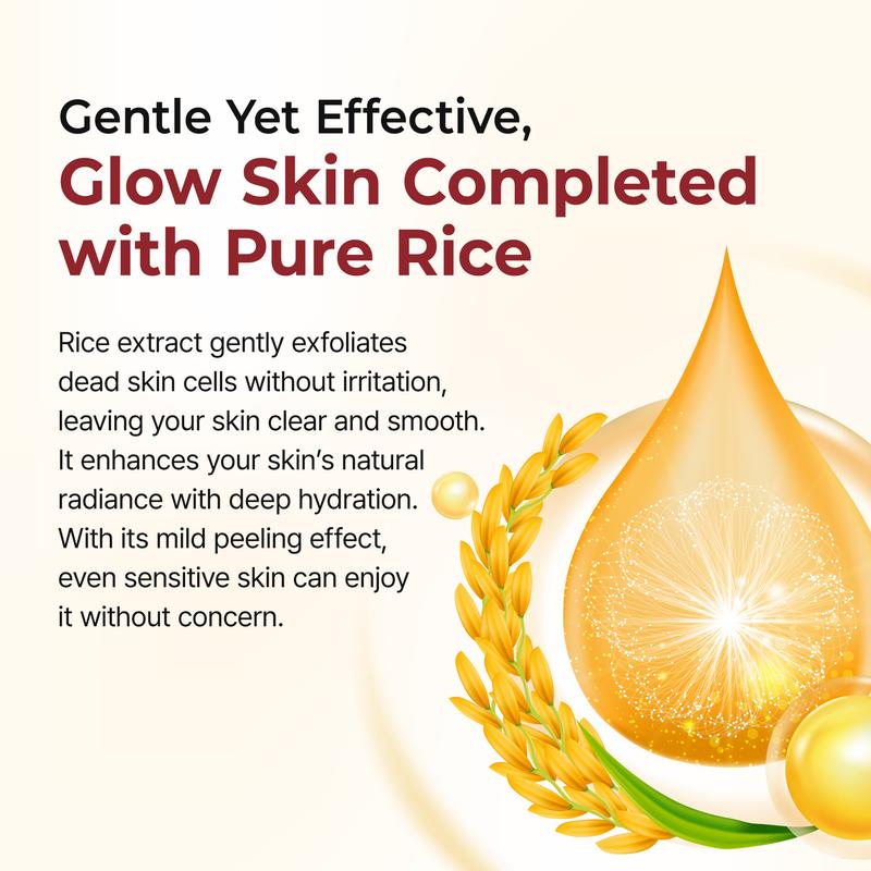 Rub-to-Smooth! Say goodbye to dullness, instantly bright skin.