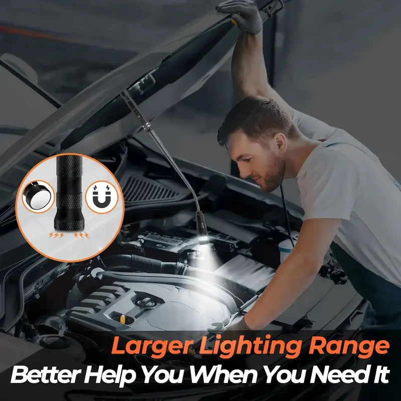 Magnetic Pickup Tool - Extendable LED Reach For Hard-To-Reach Items