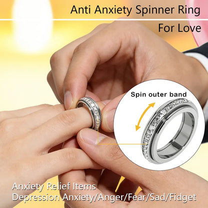Spinner Ring – Smooth Rotating Band For Stylish Everyday Fidgeting