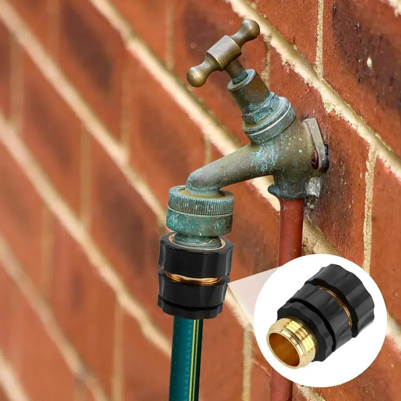Garden Hose Quick Connectors - Leak-Resistant 3/4" GHT Fittings For Faster Watering