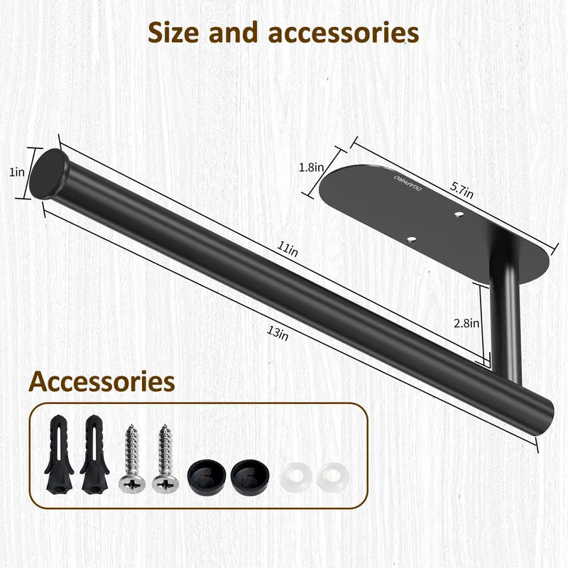 Under Cabinet Paper Towel Holder - Space-Saving Mount Design For A Cleaner, More Organized Kitchen