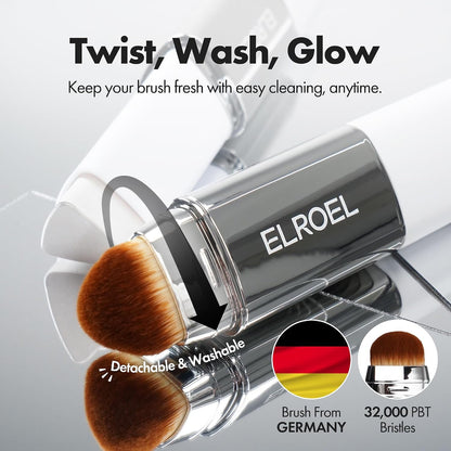 Foundation Stick - Dual-End Brush Design For Effortless Dewy Makeup