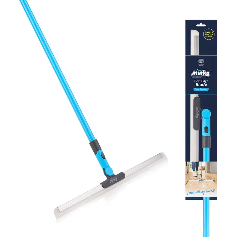 180° Rotating Silicone Floor Squeegee – Instantly Wipe Away Water, Hair & Dust Without Messy Tangling