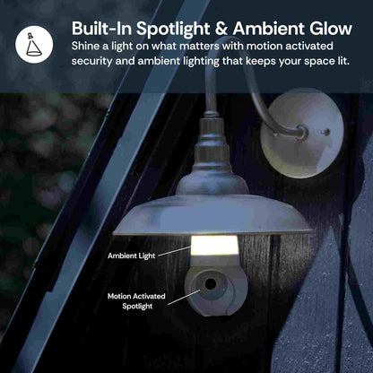 2K Wireless Light Bulb Security Camera