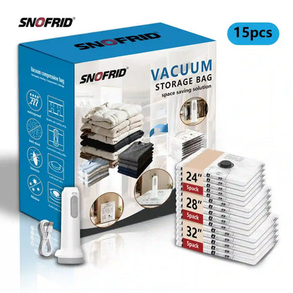 Cordless Vacuum Pump & Reusable Storage Bags Set