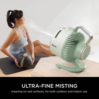 Instantly Drop 10°C Anywhere — Cordless Hybrid Misting & Cooling Fan