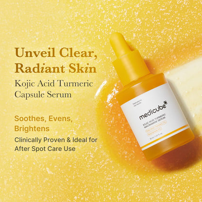 Korean Brightening Skincare Set - Kojic Acid + Turmeric Formula For A Radiant Glow