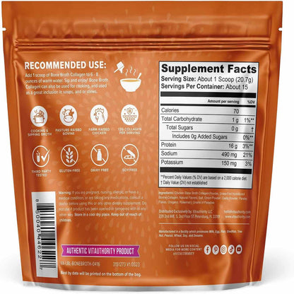 16G PROTEIN. 13G COLLAGEN. ONE DELICIOUS BROTH.