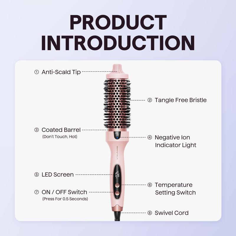 Ionic Thermal Blowout Brush - Ceramic Heat For Salon-Style Volume