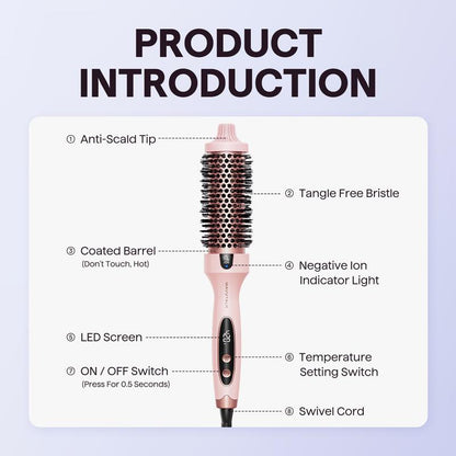 Ionic Thermal Blowout Brush - Ceramic Heat For Salon-Style Volume