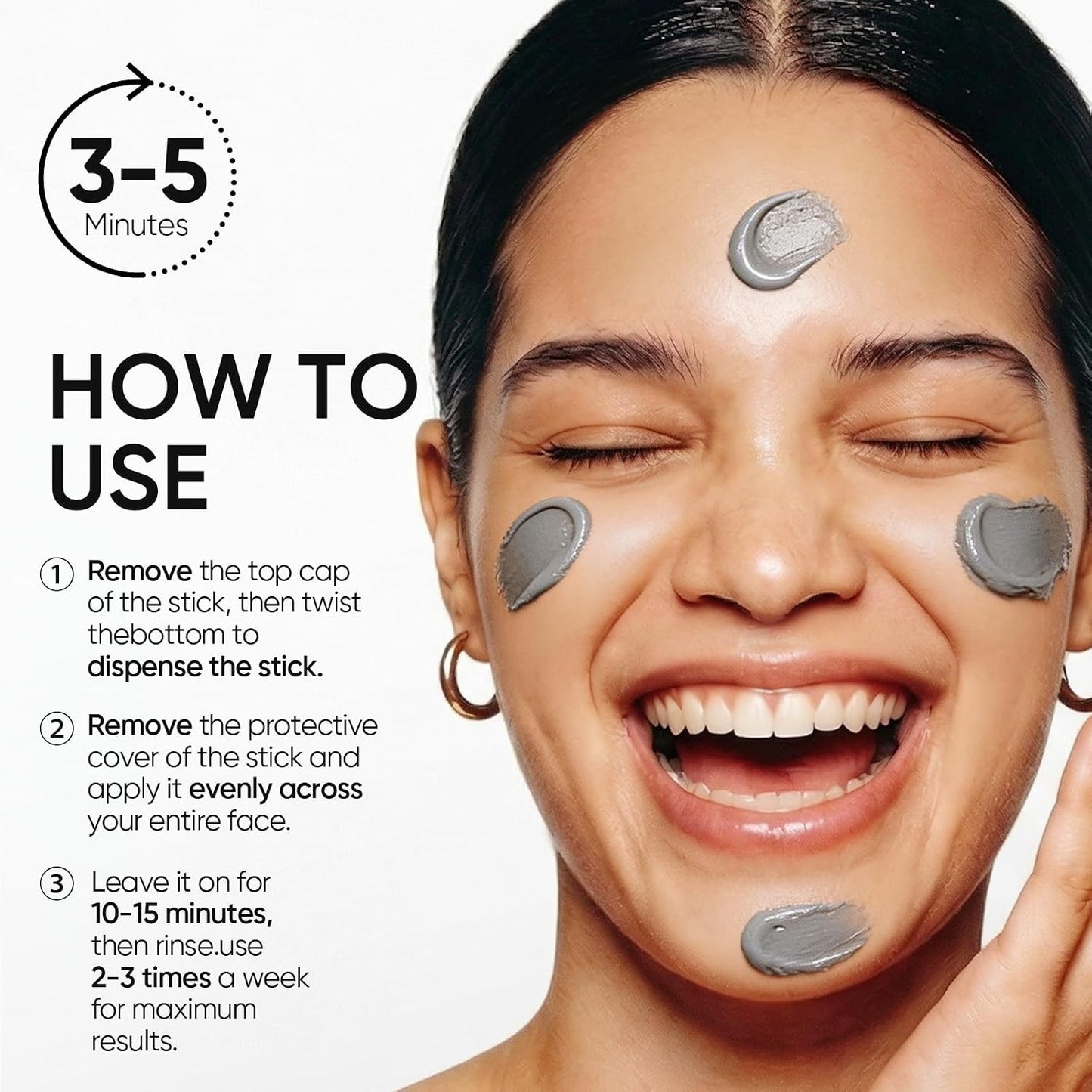 Clay Stick Mask - Dual Clay Formula For Deep Pore Care & Oil Control