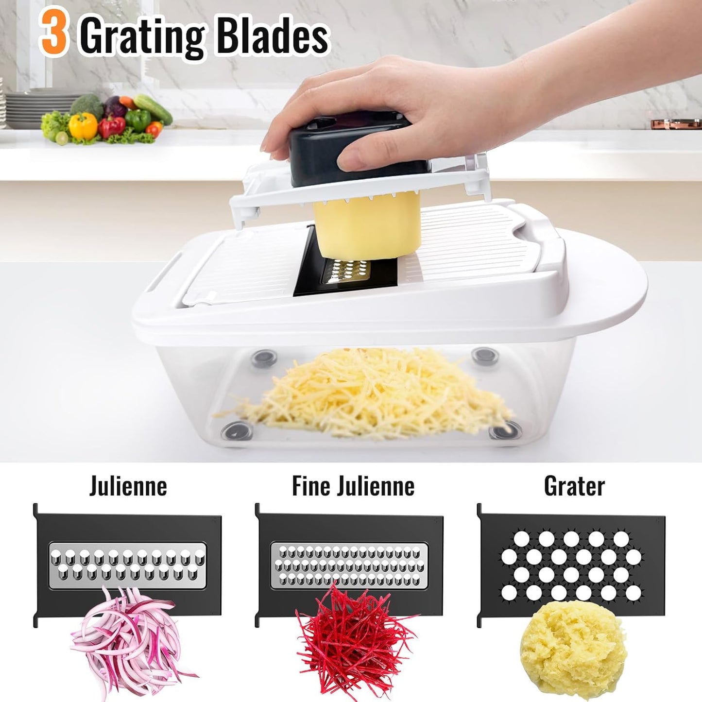 Ultimate 12-in-1 Multifunctional Food Chopper & Vegetable Cutter