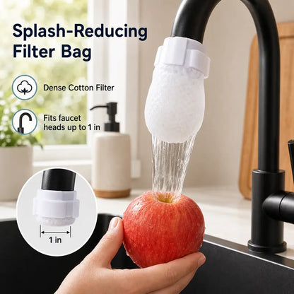 Faucet Filter Bags - High-Density Cotton Filter For A Cleaner Sink Area