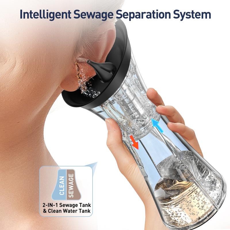 Electric Ear Wax Removal System - Water Irrigation Cleaning For Safer At-Home Ear Care