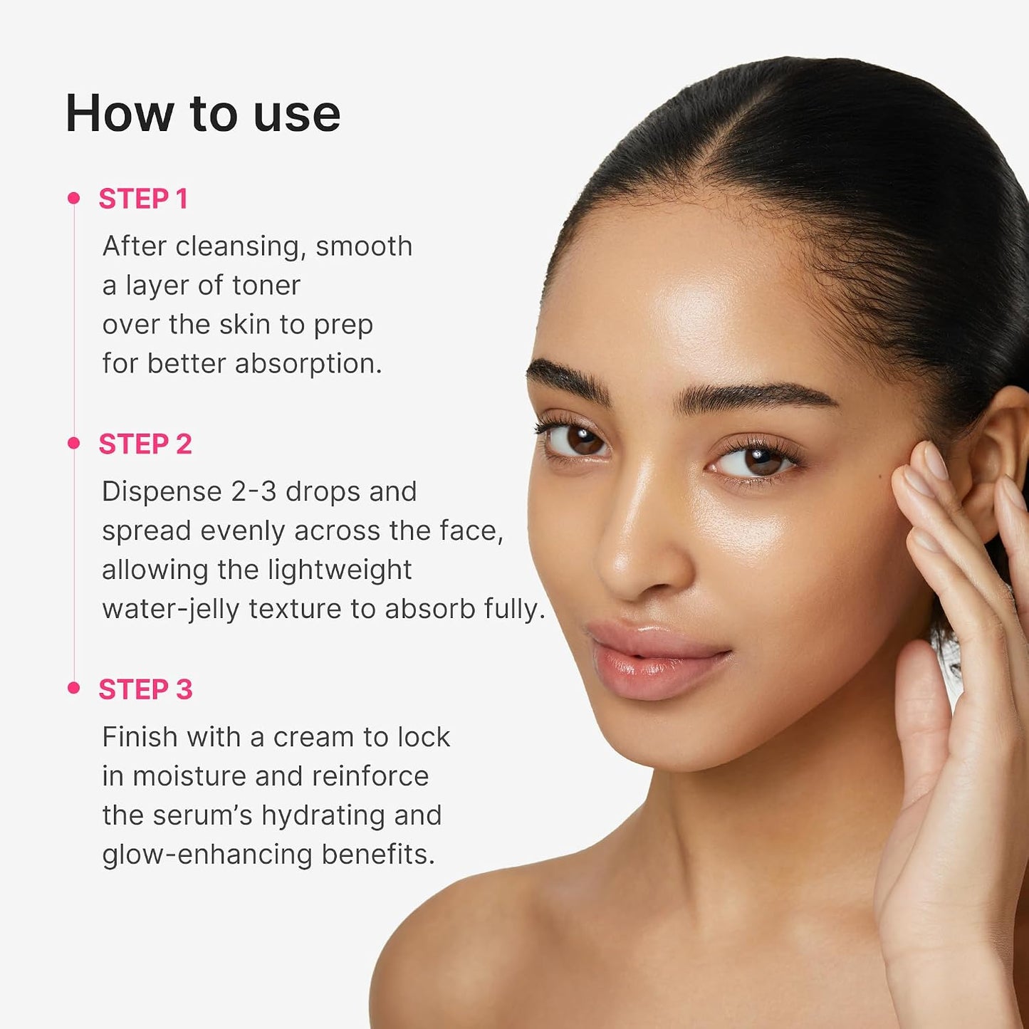 PDRN Pink Jelly Serum - Water-Jelly Formula For Glass Skin Glow