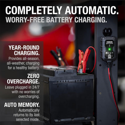 1A Smart Battery Charger & Maintainer (6V & 12V)