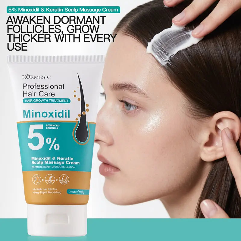 5% Minoxidil Scalp Treatment - Cream Formula For Fuller-Looking Hair