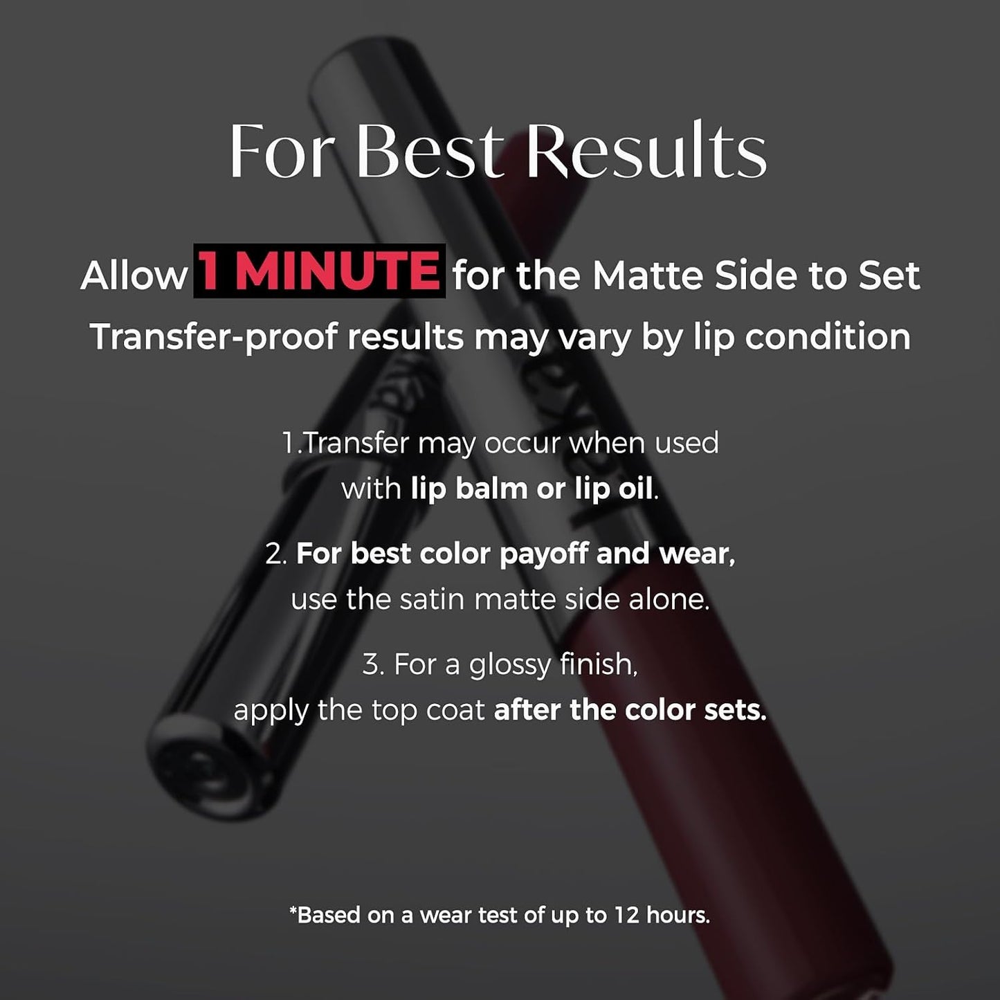 2-In-1 Lip Tint - Velvet Matte + Glossy Shine For Korean Glass Lip Looks