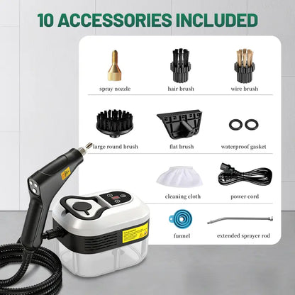 Portable Steam Cleaner - High-Pressure Steam For Deep Home & Car Cleaning