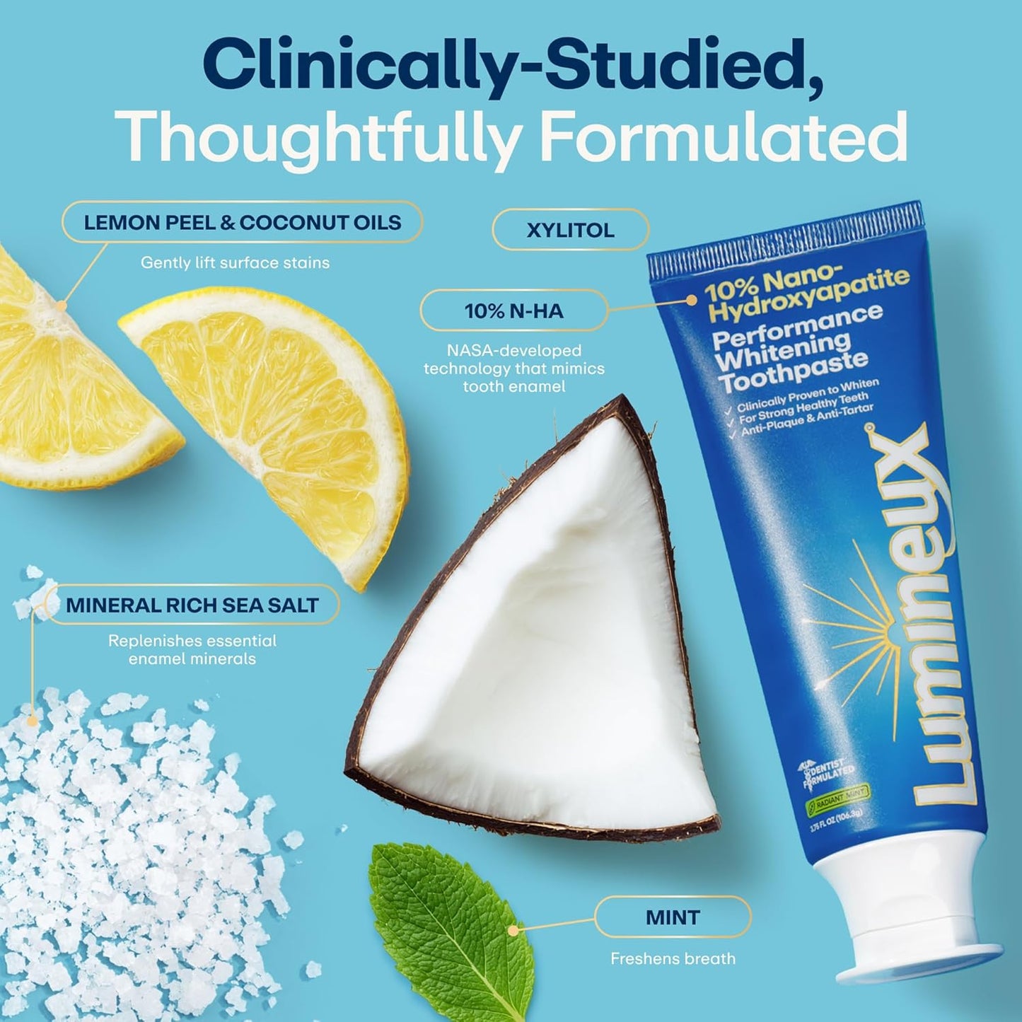 Nano Hydroxyapatite Toothpaste - Gentle Whitening For A Stronger, Brighter Smile