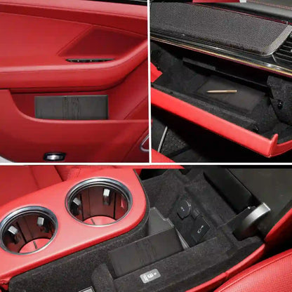 Car Document Holder - Magnetic Closure Organizer For Easy Access To Registration & Insurance Cards
