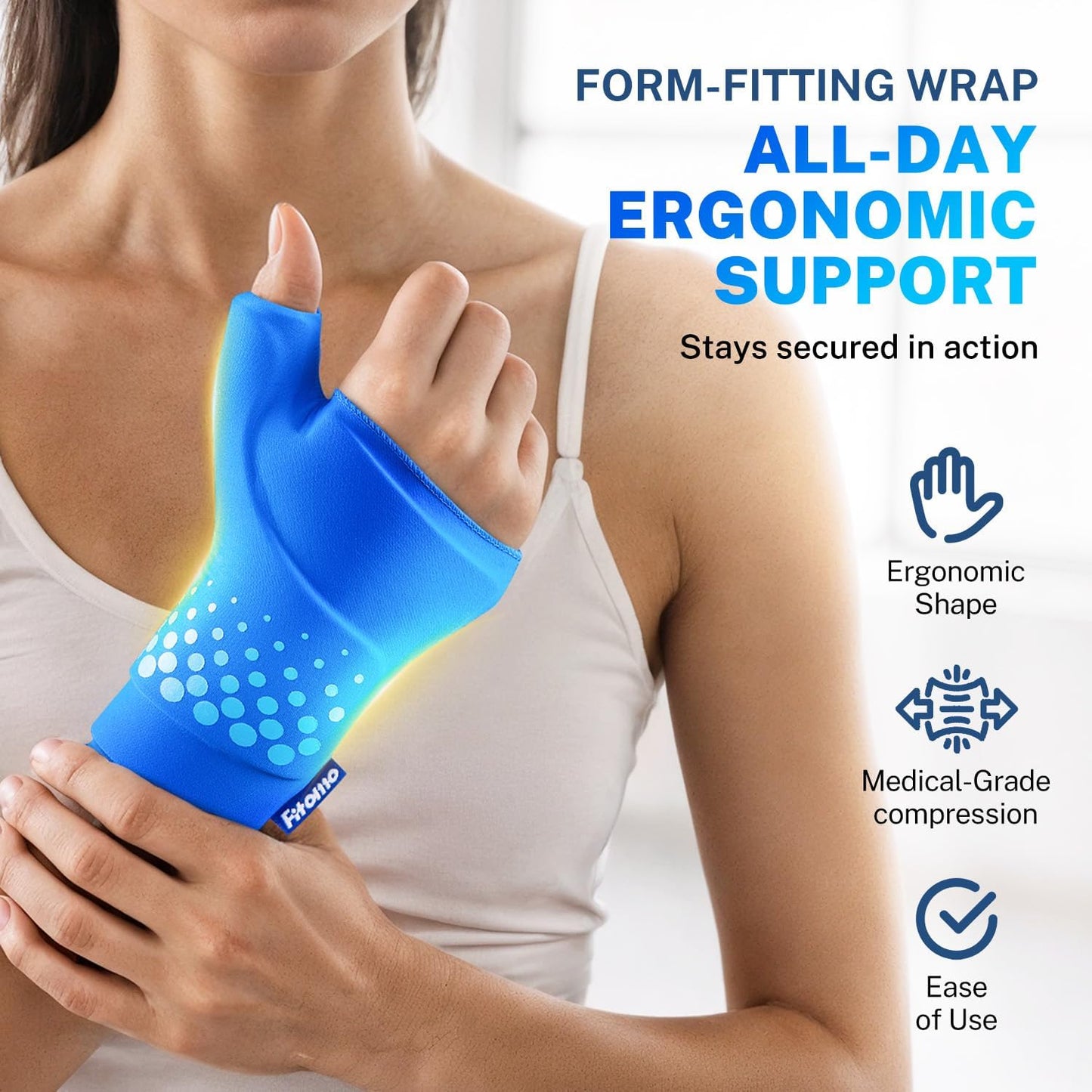 Professional Ergonomic Wrist Ice Pack for Instant Pain Relief