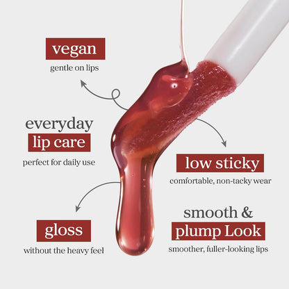 Lip Oil Tint - Oil-to-Stain Color System For Juicy Gloss & Long-Lasting Natural Lips