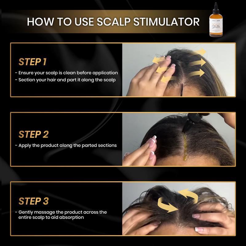 Scalp Stimulator Oil: For Thicker, Fuller Hair & Regrowth Support