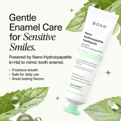 Nano Hydroxyapatite Toothpaste - Fluoride-Free Formula For Gentle Enamel Care