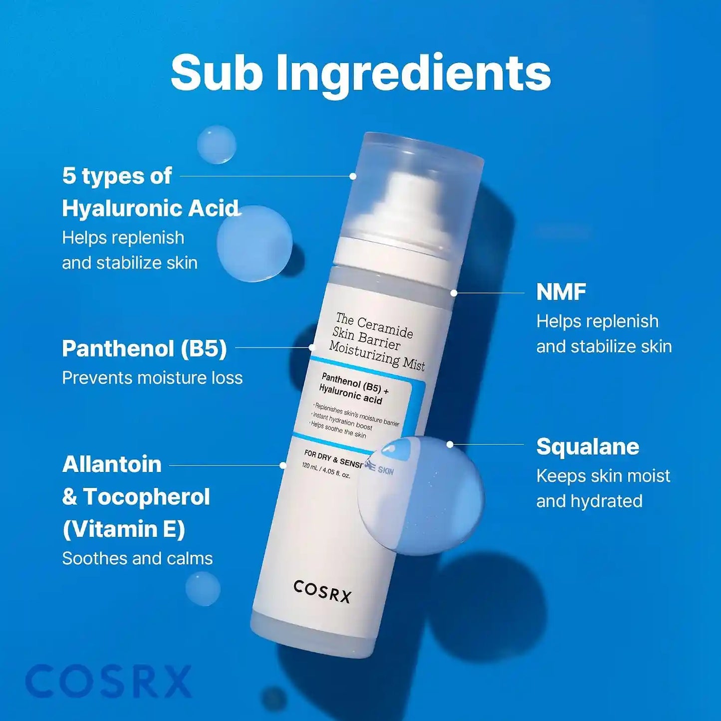 Ceramide Barrier Mist - Instant Hydration For Dry, Tight Skin Relief