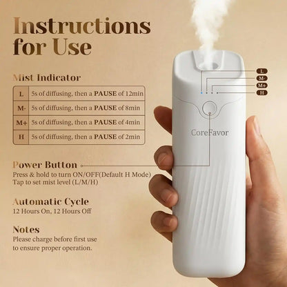 Waterless Essential Oil Diffuser - No Water Fragrance Technology For A Luxury Scented Space