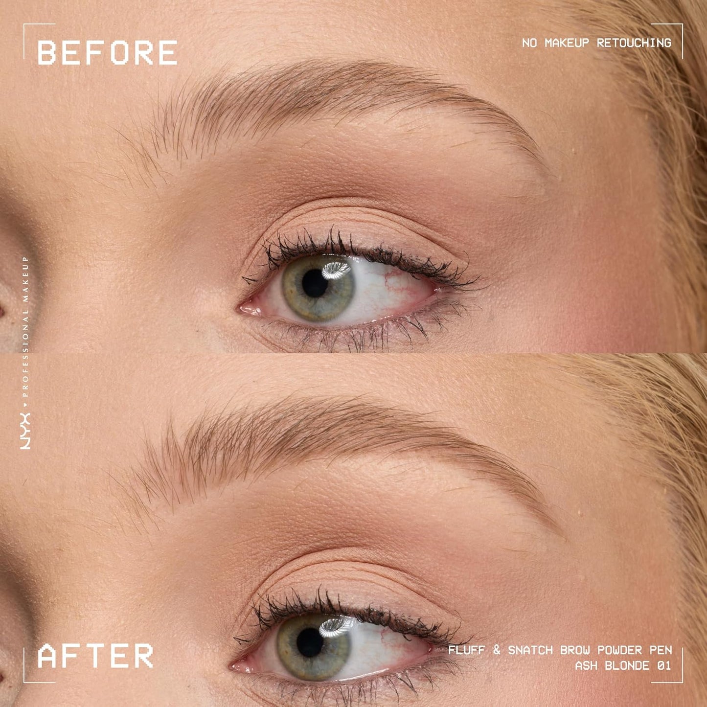 Eyebrow Powder Pen - Cream-To-Powder Formula For Fluffy Natural-Looking Brows