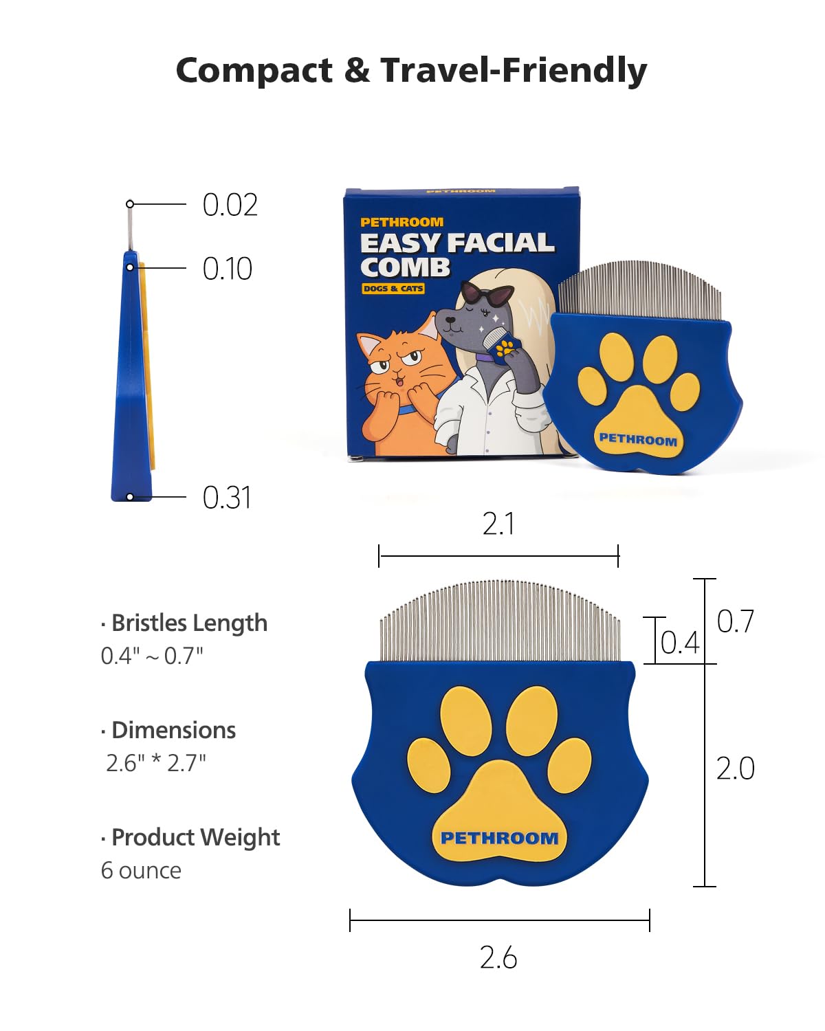 Bright Eyes, Clean Face — The Ultimate Gentle Groomer For Your Pet’s Delicate Areas. 🐾✨ - 3 Pack