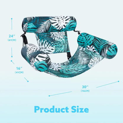 Inflatable Pool Float Chair - Lounge Comfort While You Float