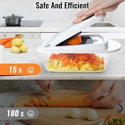 Ultimate 12-in-1 Multifunctional Food Chopper & Vegetable Cutter