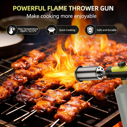 High-Intensity Utility Torch with One-Touch Max Flame & Safety Lock
