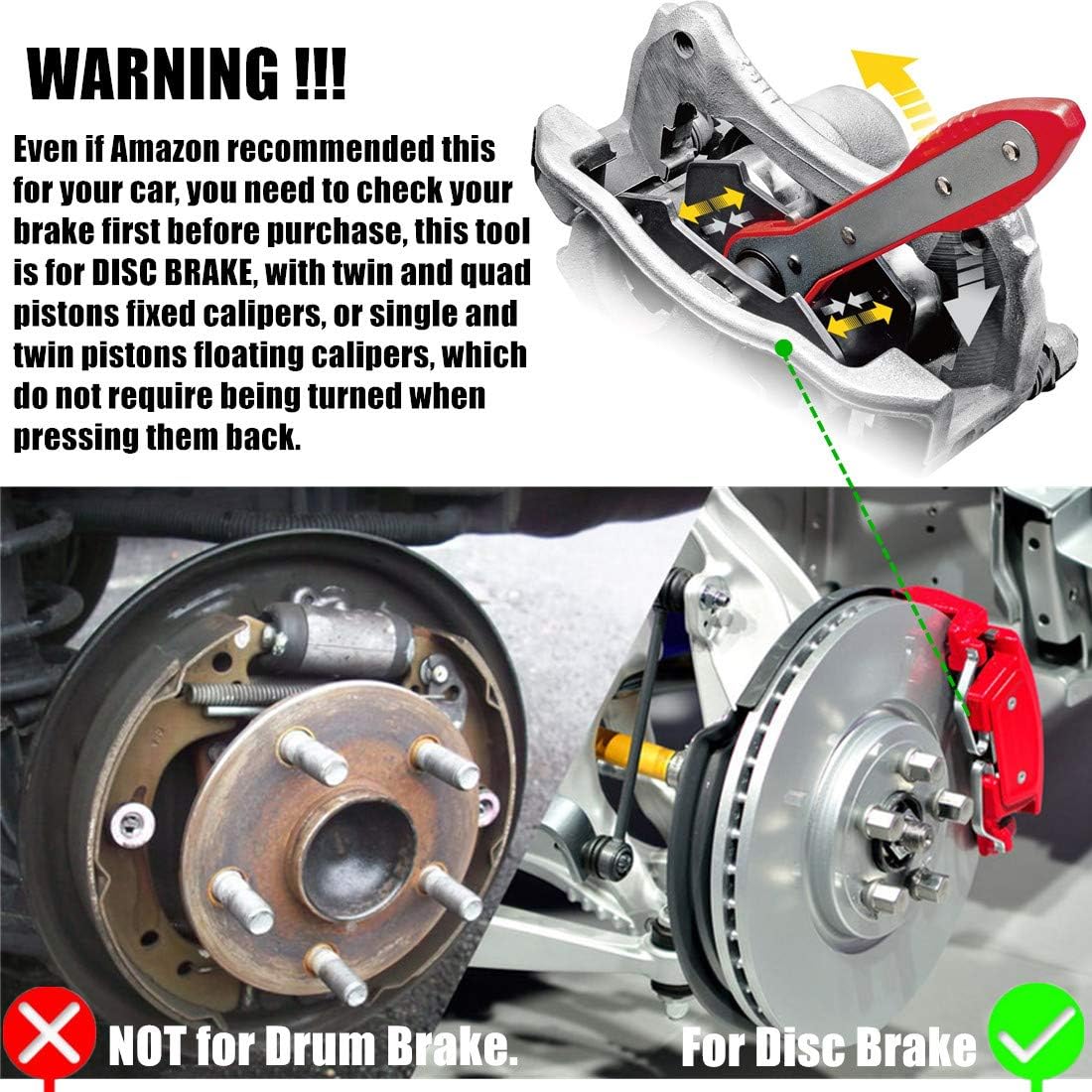 Brake Caliper Press Tools - Change Brakes 2X Faster Safely & Effortlessly