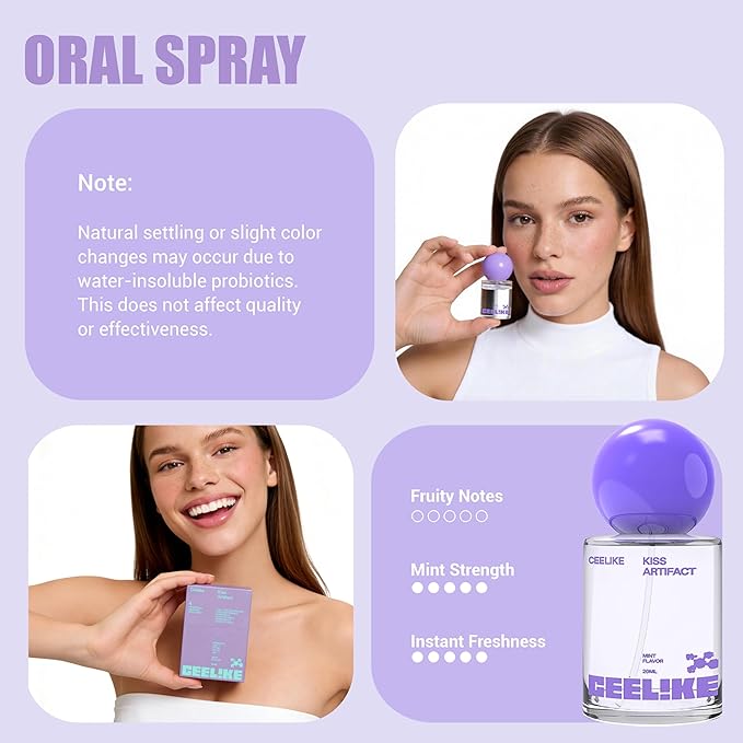 Instant Fresh Breath & Natural Probiotic Oral Shield