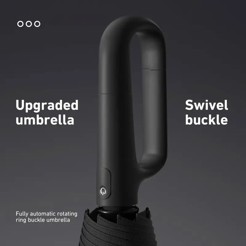 Stop Holding Wet Umbrellas—Click, Lock, and Go Hands-Free Instantly!