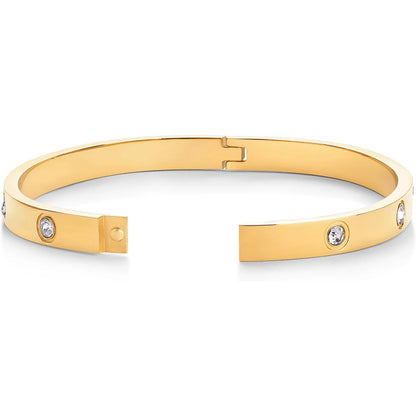 Love Bangle Bracelet - Waterproof Gold-Plated Style For Everyday Elegance