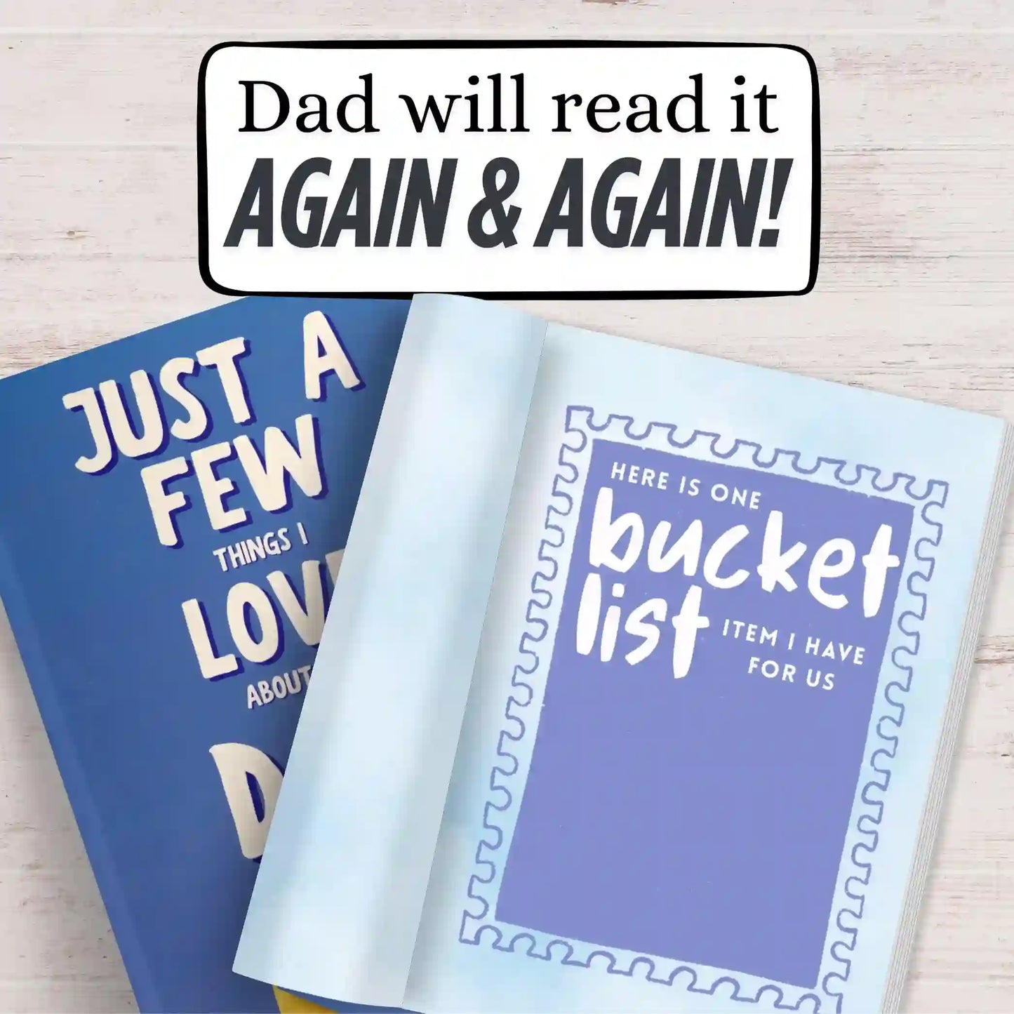 Personalized "Things I Love About You" Fill-In Book for Dad