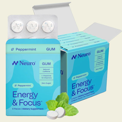 Energy & Focus Gum/Mints - Instant Energy & Laser Focus In Just 2 Minutes