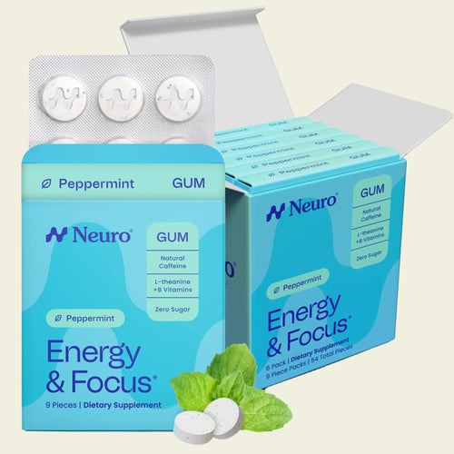 Energy & Focus Gum/Mints - Instant Energy & Laser Focus In Just 2 Minutes