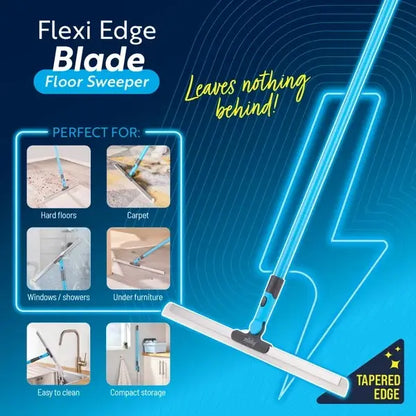 180° Rotating Silicone Floor Squeegee – Instantly Wipe Away Water, Hair & Dust Without Messy Tangling