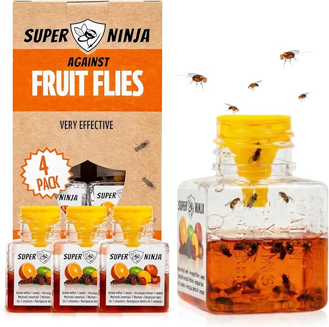 Eco-Friendly Fruit Fly & Gnat Trap – Catches 90%+ in 24 Hours