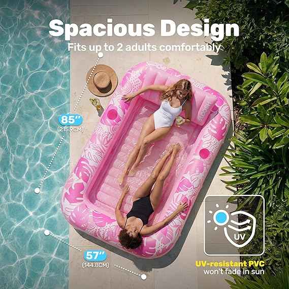 Float On A Cloud: The Ultimate Double-Layer Inflatable Suntan Lounge