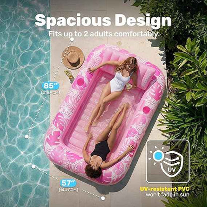 Float On A Cloud: The Ultimate Double-Layer Inflatable Suntan Lounge