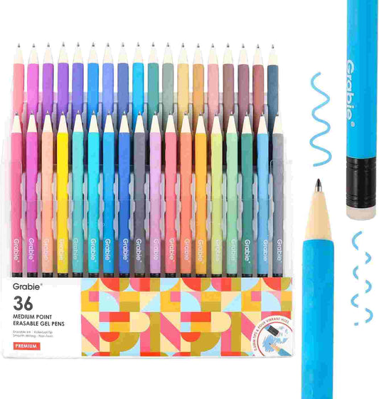 Create, Erase & Rewrite Instantly — 36-Color Premium Mistake-Free Smooth Gel Pens