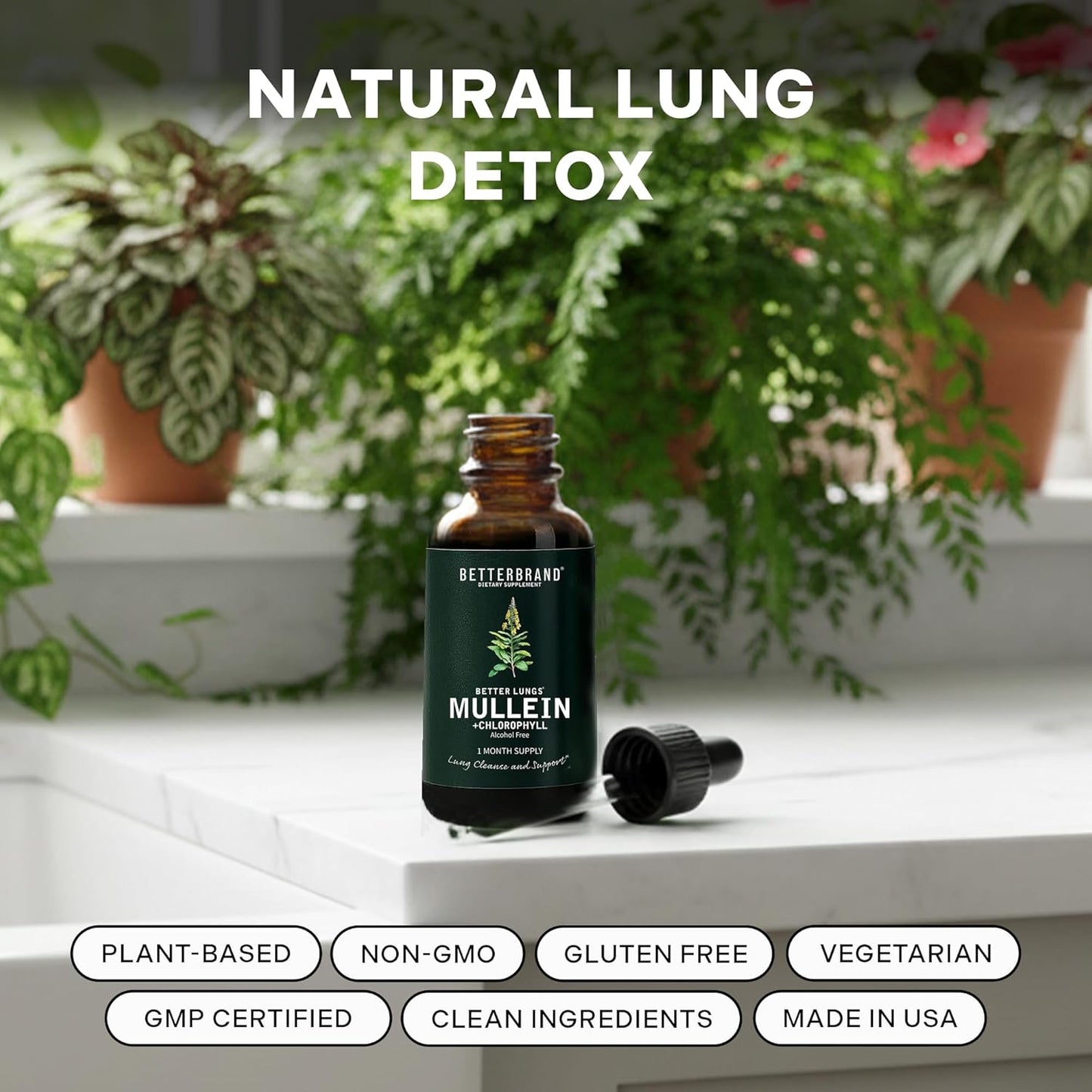 Breathe Easy Again: Natural Herbal Lung Detox & Mucus Cleanse Drops